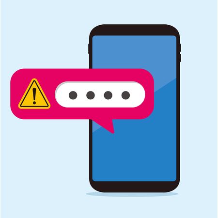 secure flat icon illustration vectorのイラスト素材