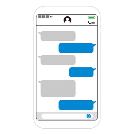 Smartphone SNS web icons vectorのイラスト素材