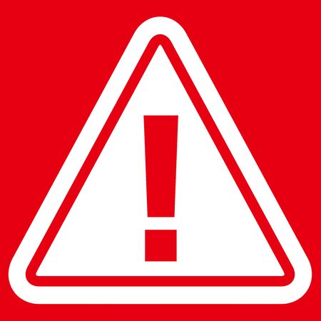 hazard sign icon vector triangleのイラスト素材