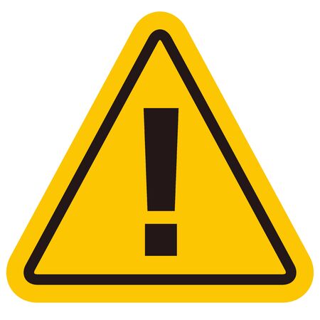 hazard sign icon vector triangleのイラスト素材
