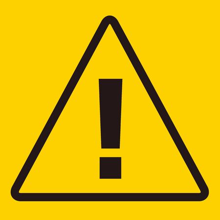 hazard sign icon vector triangleのイラスト素材