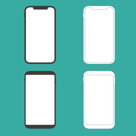 smartphone tablet icons vector illustrationのイラスト素材