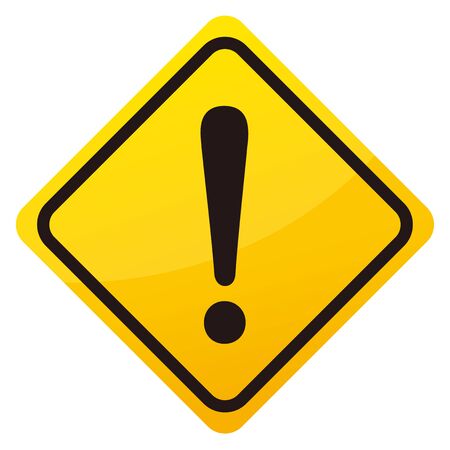 hazard sign icon vector triangleのイラスト素材