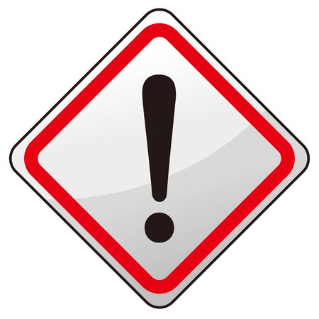 hazard sign icon vector triangleのイラスト素材
