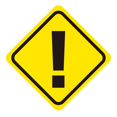 hazard sign icon vector triangleのイラスト素材