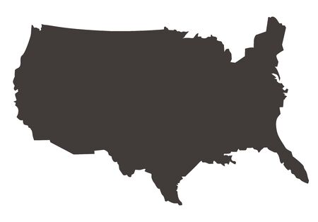 USA map illustration icon Vectorのイラスト素材