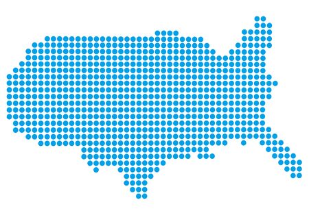 USA map illustration icon Vectorのイラスト素材