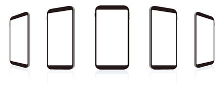 smartphone tablet icons vector illustrationのイラスト素材