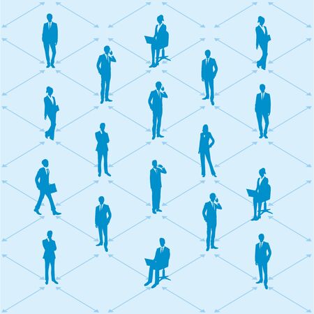Social distancing set of iconsのイラスト素材