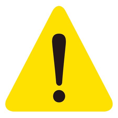 warning sign icon vector triangleのイラスト素材