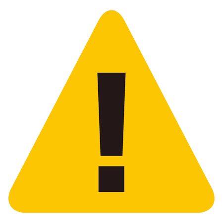 warning sign icon vector triangleのイラスト素材