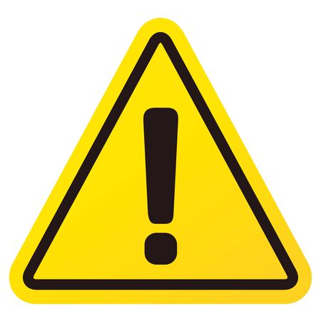 warning sign icon vector triangleのイラスト素材