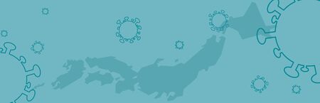 Coronavirus outbreak and coronaviruses influenza image Covid-19のイラスト素材