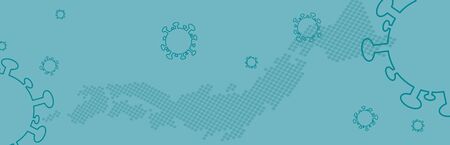 Coronavirus outbreak and coronaviruses influenza image Covid-19のイラスト素材