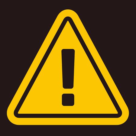 warning sign icon vector triangleのイラスト素材