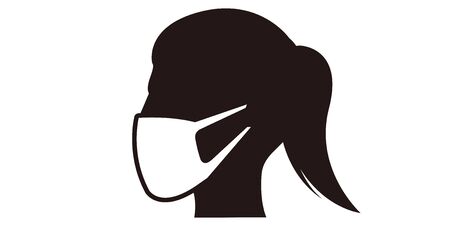 Novel coronavirus, people in medical face maskのイラスト素材