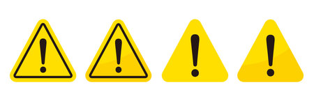 warning sign icon vector triangle