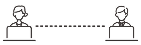 remote work at home iconのイラスト素材