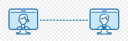 remote work at home iconのイラスト素材