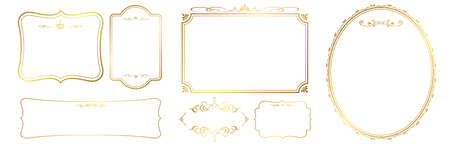 Set of frame vector illustrationのイラスト素材