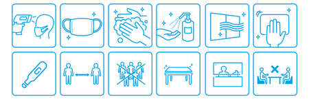 washing hands mask illustration vectorのイラスト素材