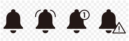 Illustration of Notification bell iconのイラスト素材