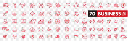 illustration of business icon set vectorのイラスト素材