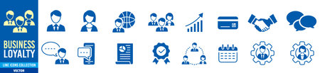 Set of business and finance icons for your design. Vector illustration.のイラスト素材