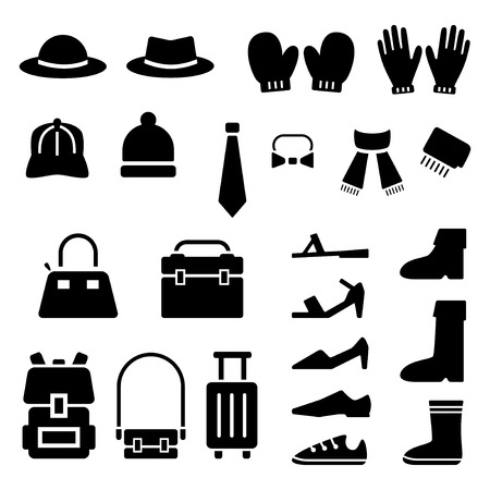 Fashion gadgets icon setのイラスト素材