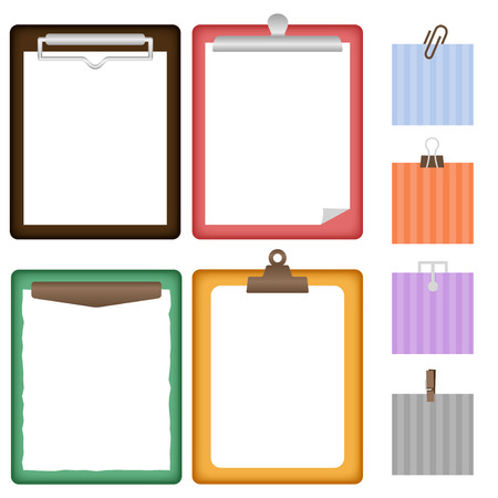 Binder clipのイラスト素材