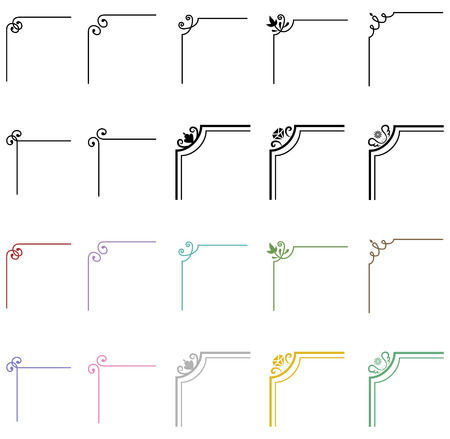 Corner frame setのイラスト素材