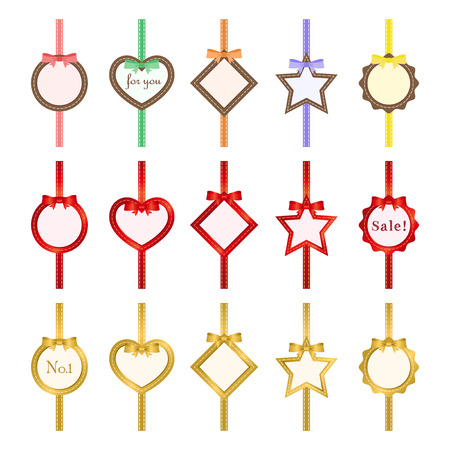 Ribbon labels setのイラスト素材
