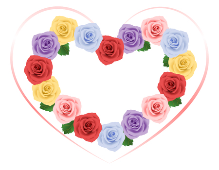 Rose frameのイラスト素材