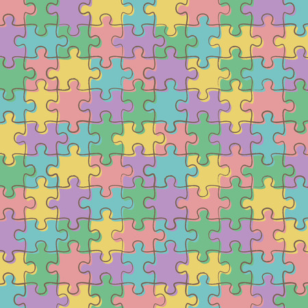 Jigsaw background patternのイラスト素材