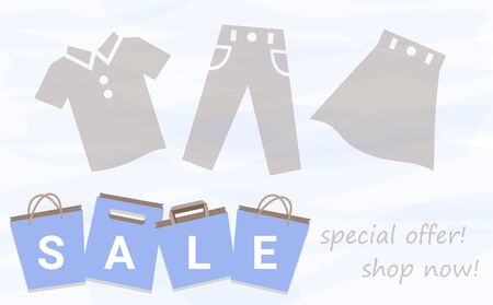 Sale Shopping Bag Watercolor Backgroundのイラスト素材