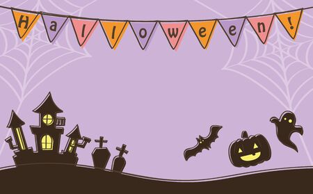 Halloween Flag Backgroundのイラスト素材