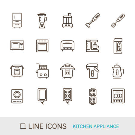 Product Icon Kitchen Appliances Line Iconのイラスト素材