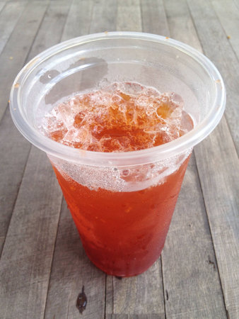 Lemon tea in Cafe facuty of science KKU, Thailand.の素材