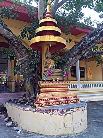 Buddha statue at templeの素材