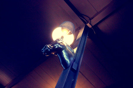 Lamp in coffee shop.の素材