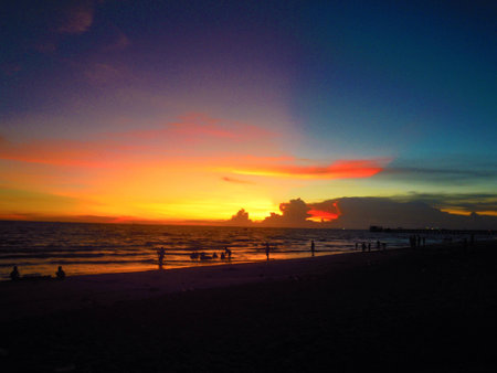 Sunset beach.の素材