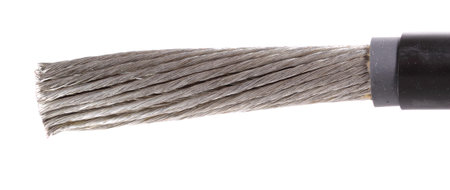 The cleared copper electric power cable