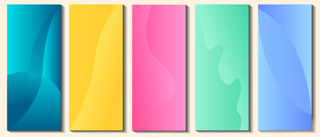 set blank potrait abstract banner background vector illustrationのイラスト素材