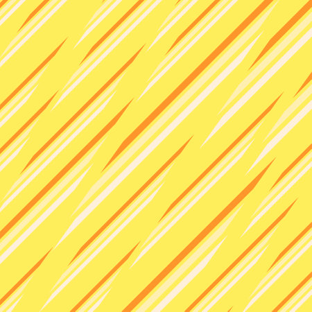 Seamless pattern with stripes in yellow and white colors. Vector illustration.のイラスト素材