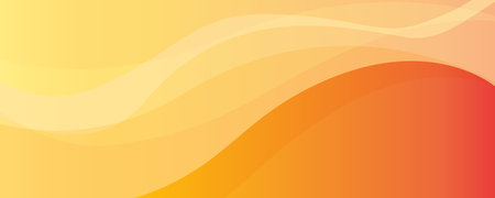 Abstract orange background with smooth lines. Vector illustration for your design.のイラスト素材