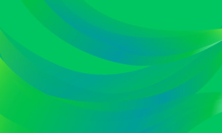 Green abstract background with smooth lines. Vector illustration for your design.のイラスト素材