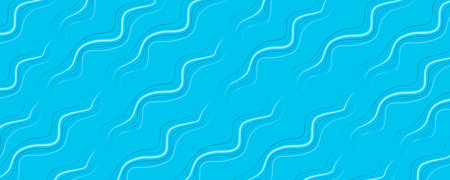 abstract blue background with wavy lines in a paper style. Vector illustration.のイラスト素材