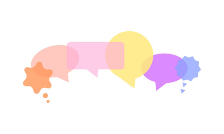 Speech bubble icon. Flat illustration of speech bubble icon for web designのイラスト素材
