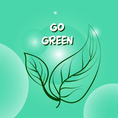 Eco design over green background, vector illustration. Eps 10.のイラスト素材
