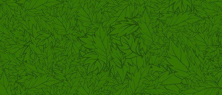 pattern with green leaves. Vector illustration for your designのイラスト素材